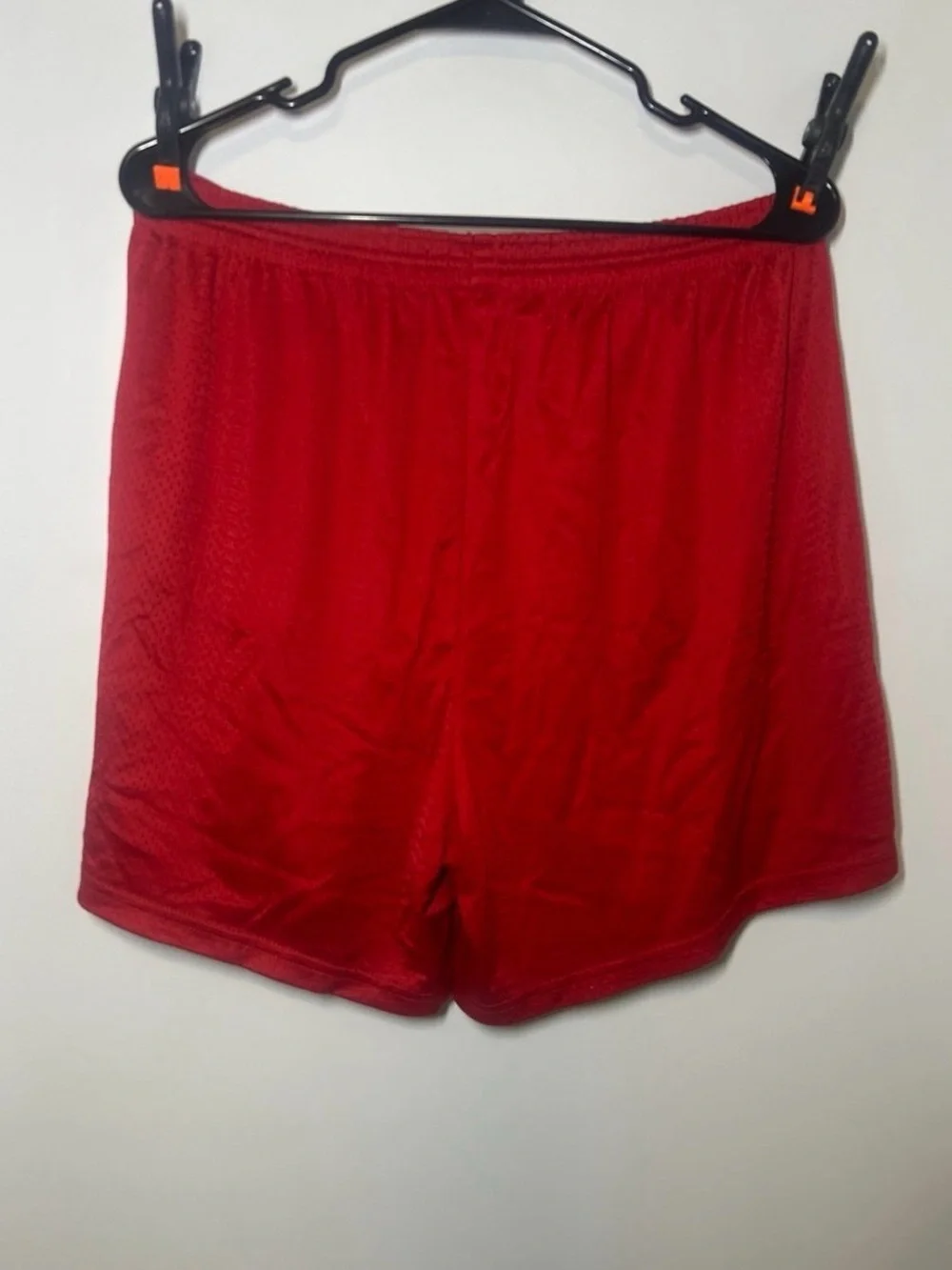 Champion Red Nebraska Mesh Athletic Shorts